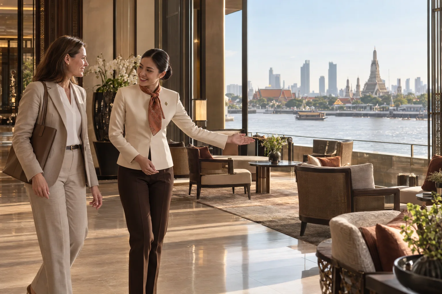 Illustrative premium hospitality in Bangkok
